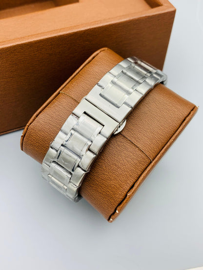 "Calibre 5 Day-Date Metal Chain Watch - Timeless Elegance and Precision" Men's Watch