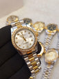 Rolex stone bazzel ladies watch